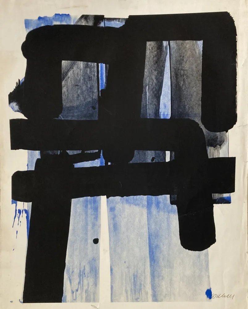 Screenprint Soulages - Sérigraphie 2 - 1973