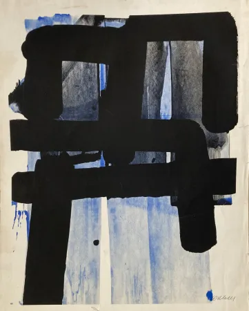 Screenprint Soulages - Sérigraphie 2 - 1973