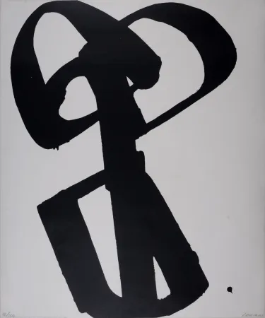 Screenprint Soulages - Sérigraphie n°1 – 1973