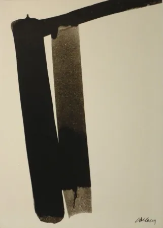 Screenprint Soulages - Sérigraphie no 13