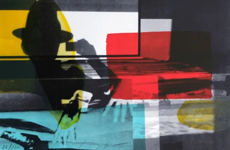 Lithograph Soulie - Cinema