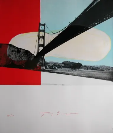 Lithograph Soulie - GOLDEN GATE lithographie de Tony SOULIE