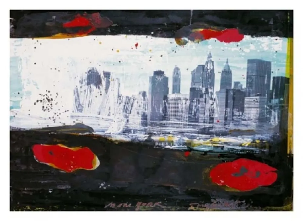 Lithograph Soulie - New York