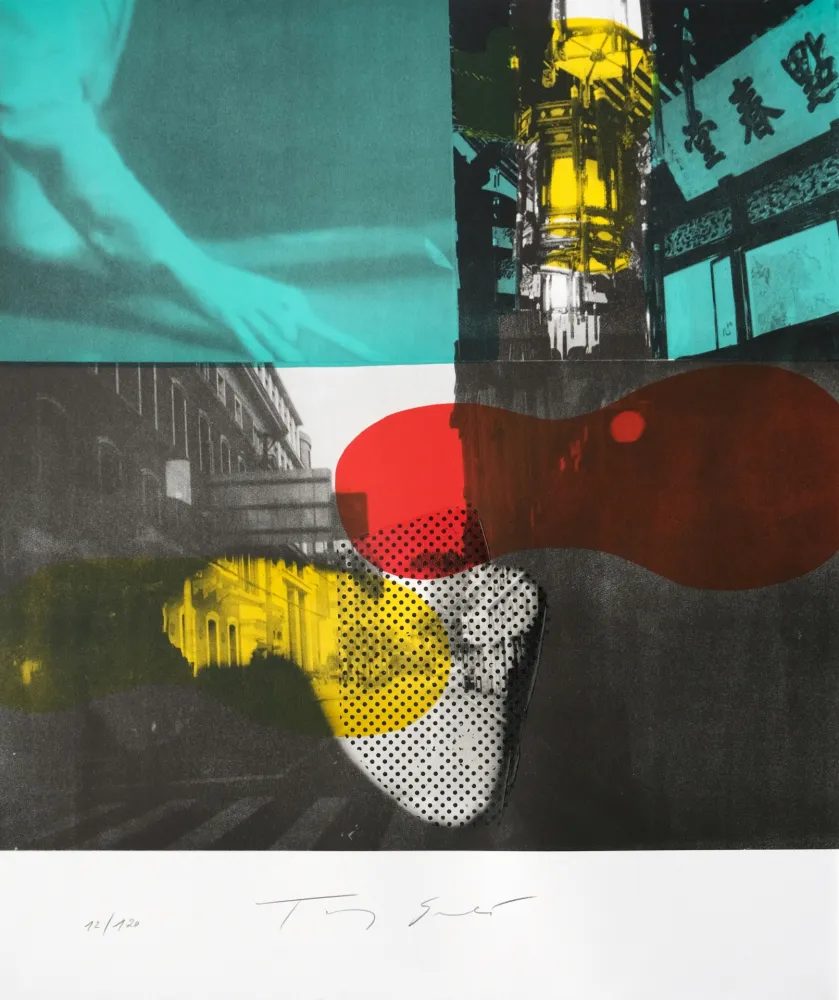 Lithograph Soulie - Shanghai Nocturne