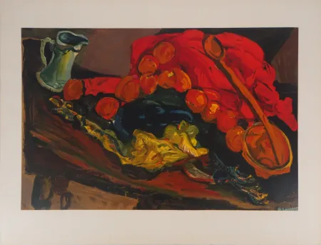 Lithograph Soutine - Nature morte à la dinde