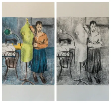 Lithograph Soyer - Seamstress 1 Portfolio