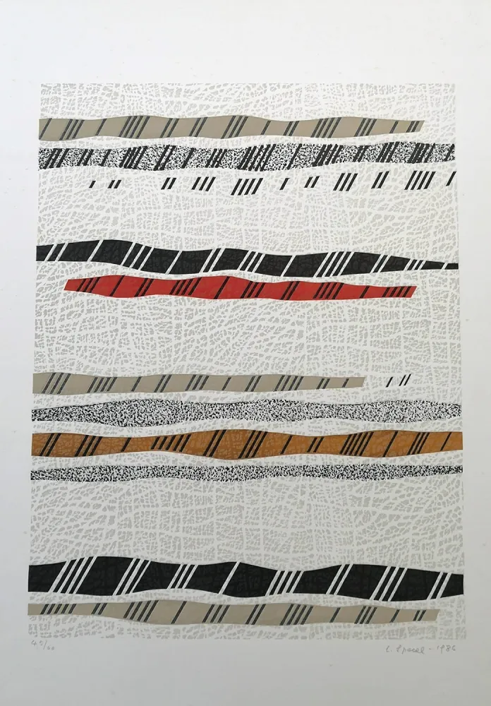 Woodcut Spacal - Colline carsiche