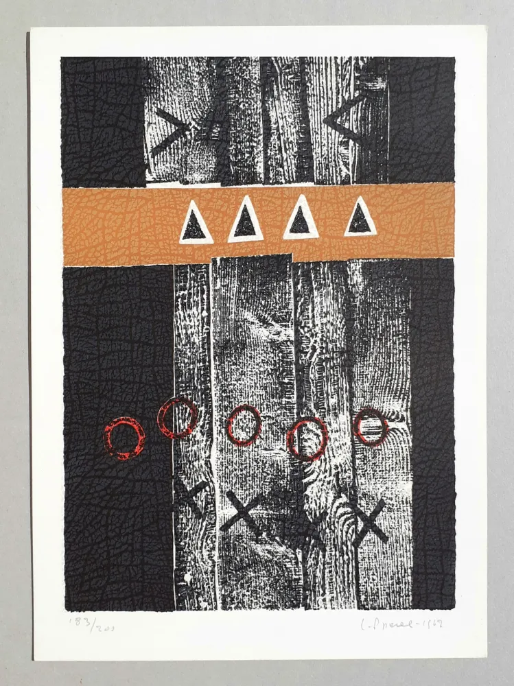 Linocut Spacal - Composizione