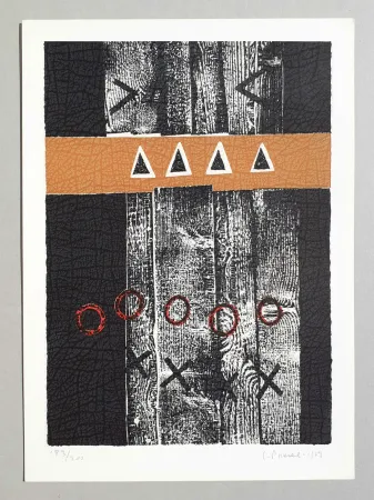 Linocut Spacal - Composizione