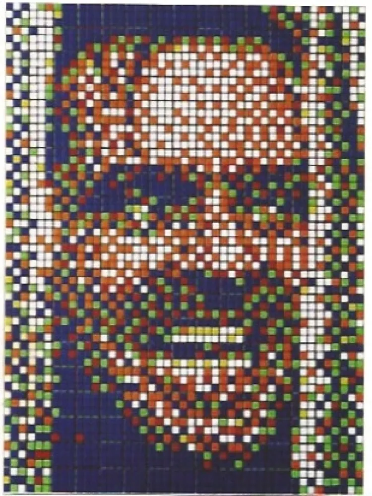 Screenprint Space Invader - Rubik Kubrick II