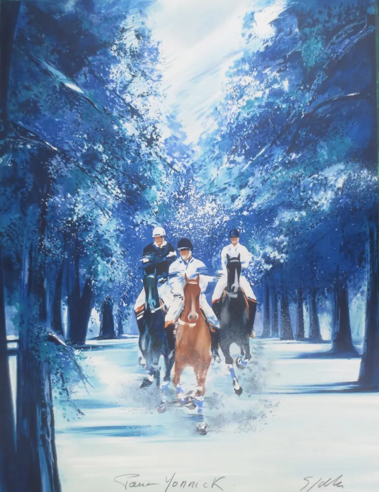 Lithograph Spahn - Forêt bleue