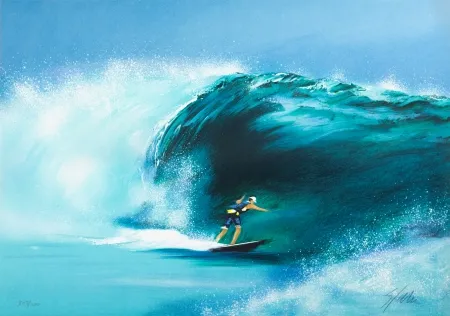 Lithograph Spahn - La Vague