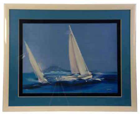 Lithograph Spahn - Large l'île