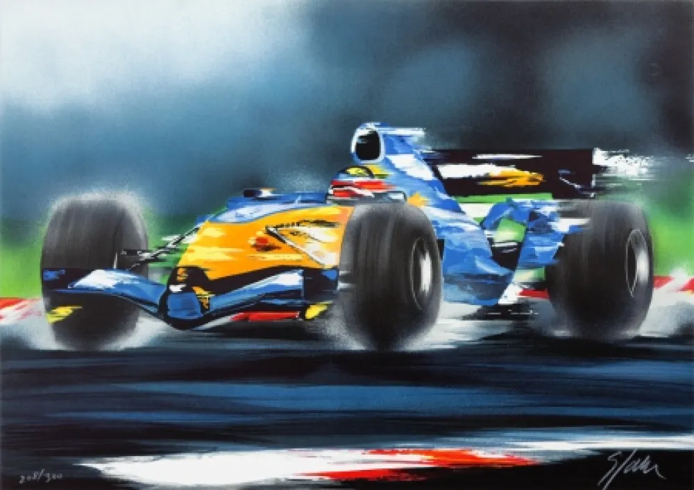 Lithograph Spahn - Renault F1