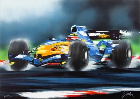 Lithograph Spahn - Renault F1