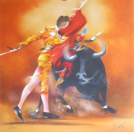 Lithograph Spahn - Torero