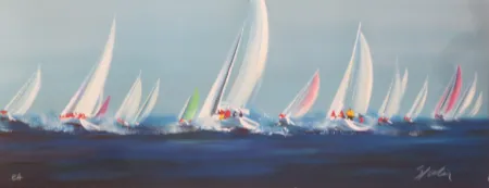 Lithograph Spahn - Voile panoramique