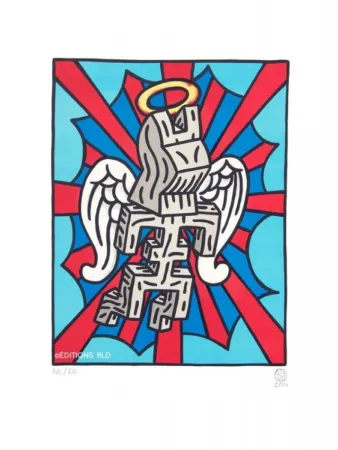 Lithograph Speedy Graphito - Ange