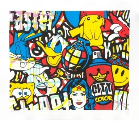 Lithograph Speedy Graphito - HEROÏC COLOR