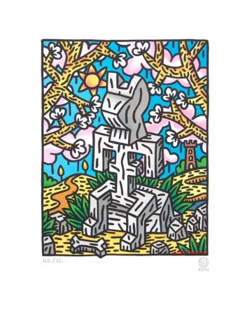 Lithograph Speedy Graphito - Le printemps