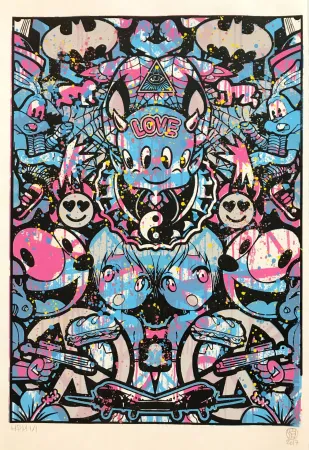 Screenprint Speedy Graphito - Urban Love - HPM 3