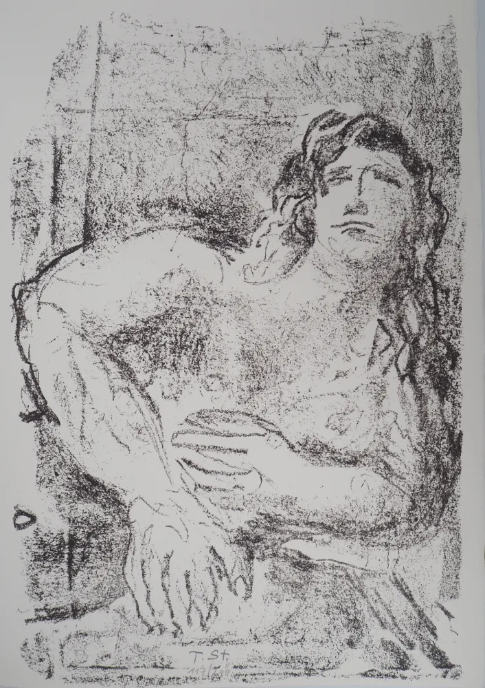 Lithograph Stadler - Portrait au matin 