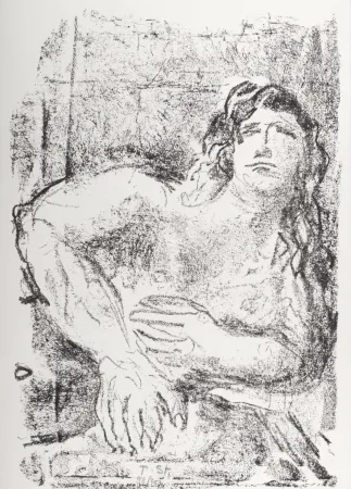 Lithograph Stadler - The Men, 1972 - Hand-signed