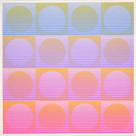 Screenprint Stanczak - Aerial, from Twelve Progressions