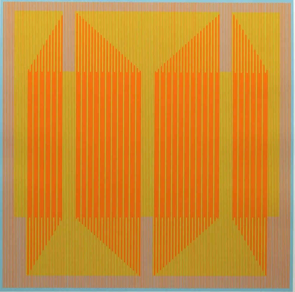 Screenprint Stanczak - Emerging Orange