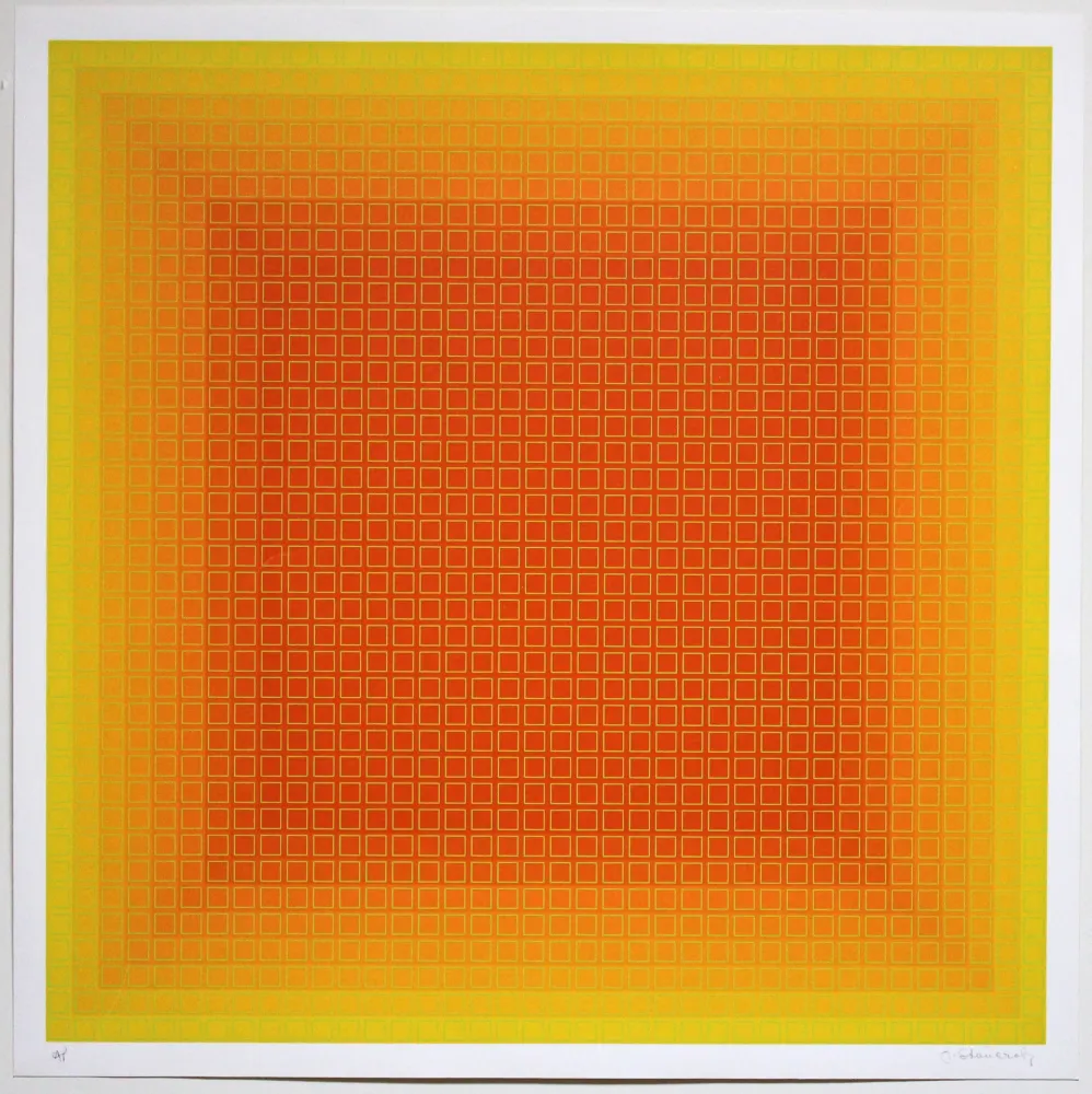 Screenprint Stanczak - Inward Yellow Filtration