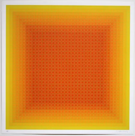 Screenprint Stanczak - Inward Yellow Filtration