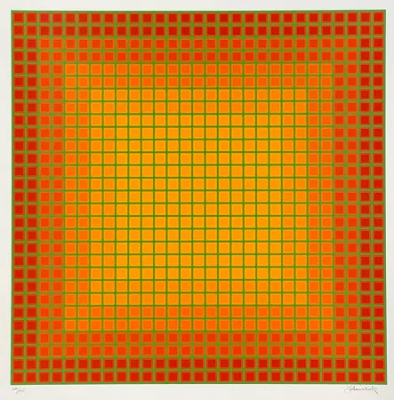 Screenprint Stanczak - Let It Be Orange