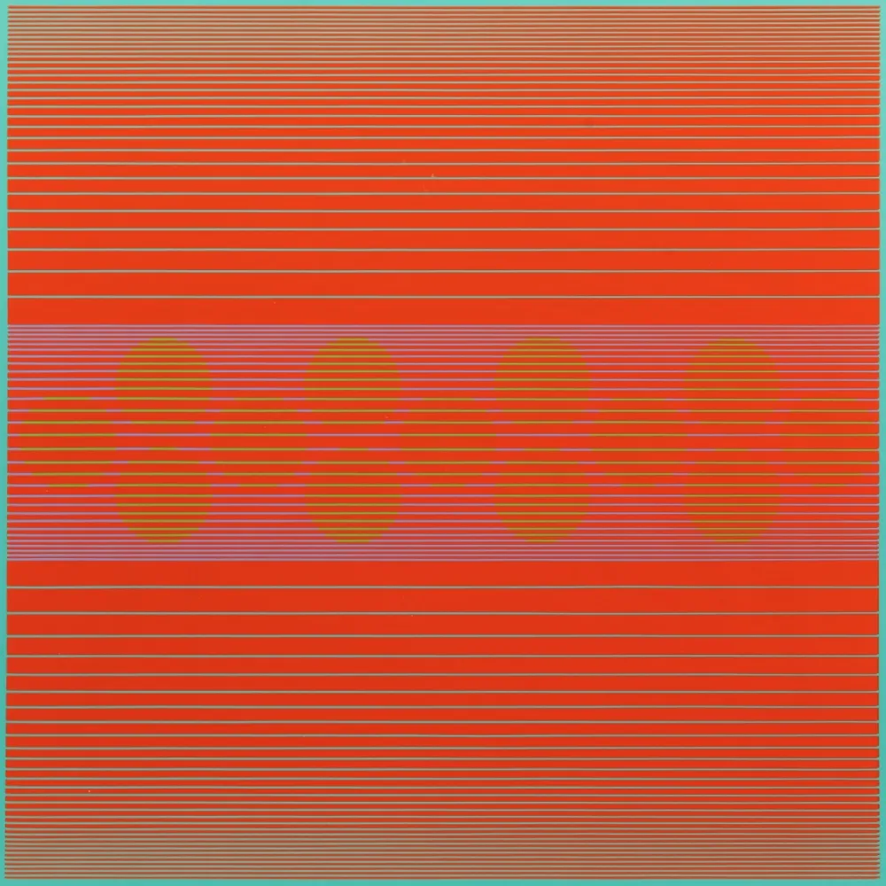 Screenprint Stanczak - Median with Circles, from Variants