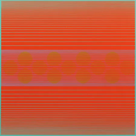 Screenprint Stanczak - Median with Circles, from Variants