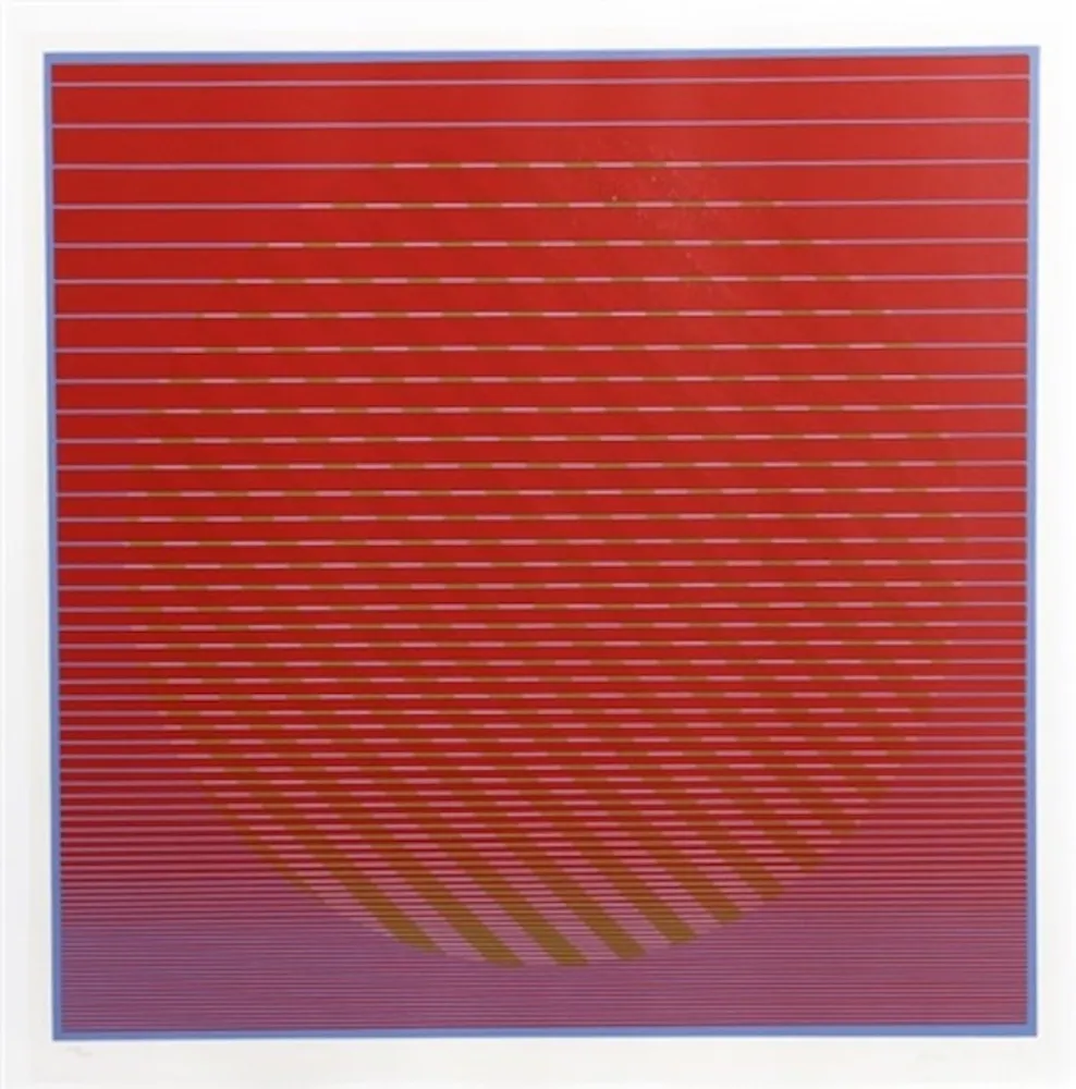 Screenprint Stanczak - Sunset from Eight Variants