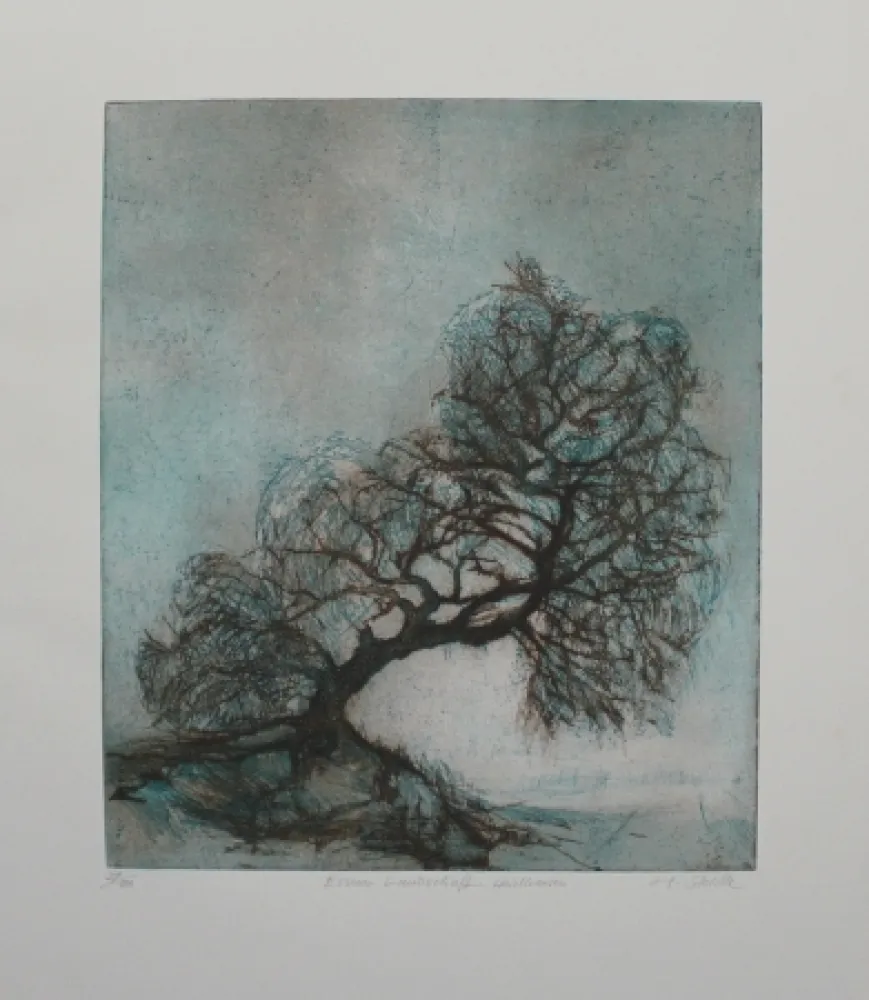 Etching And Aquatint Steidle - Essener Landschaft Heidhausen