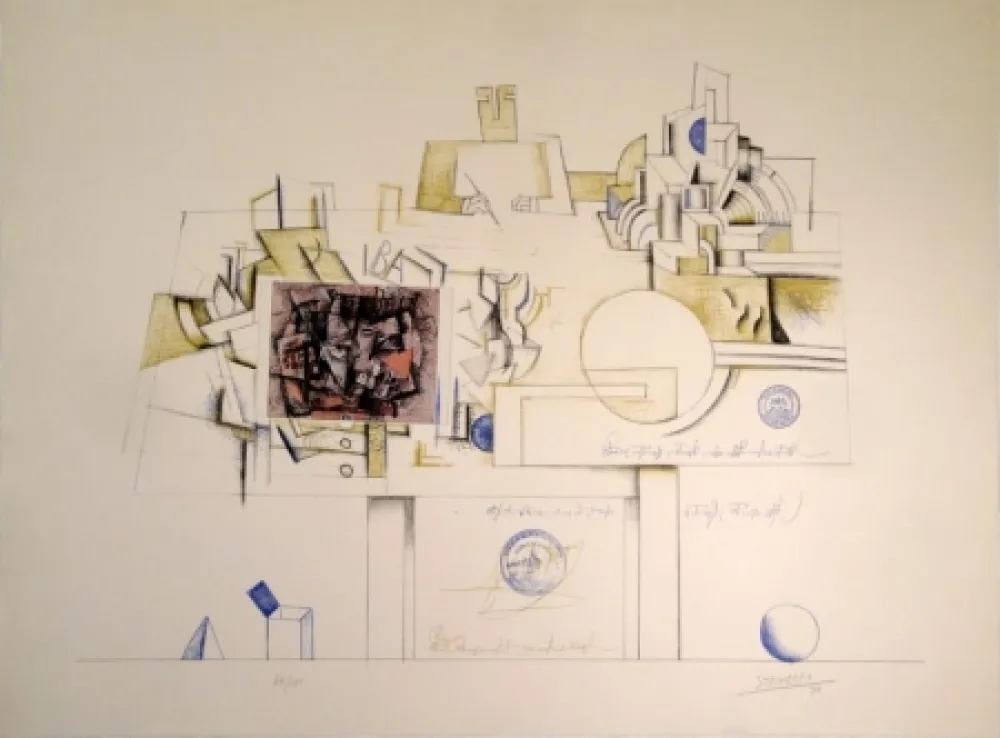 Lithograph Steinberg - Braque Postcard