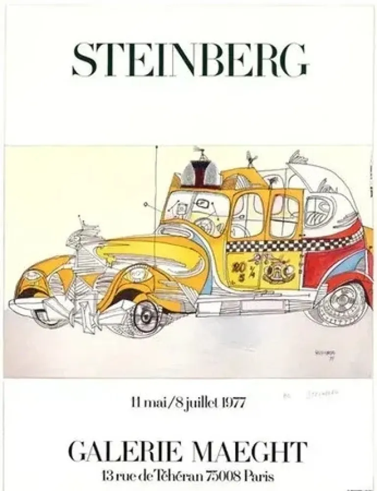 Lithograph Steinberg - Exposition Maeght (1977)