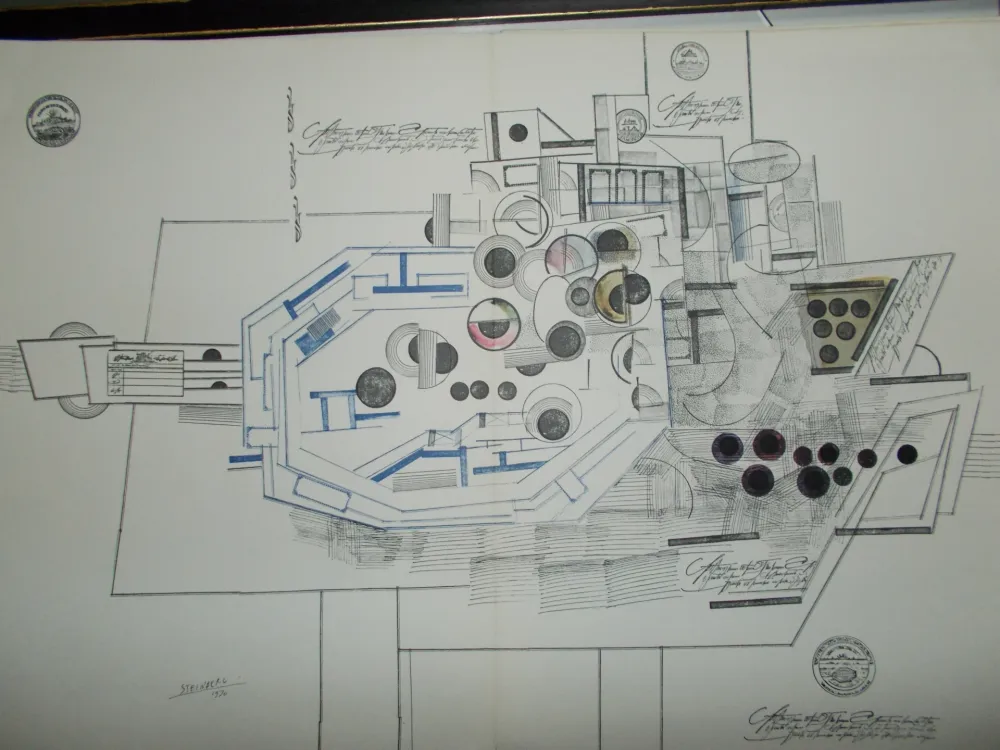 Lithograph Steinberg - Le Bateau