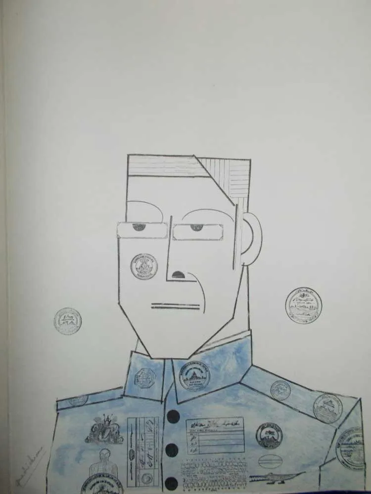 Lithograph Steinberg - Le Général