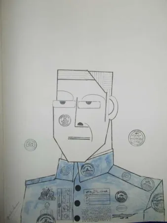 Lithograph Steinberg - Le Général