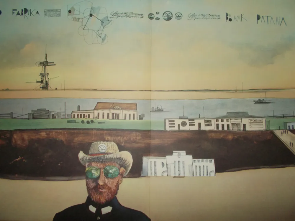 Lithograph Steinberg - Le Port