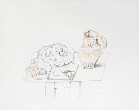 Lithograph Steinberg - Mois du coeur(1974)