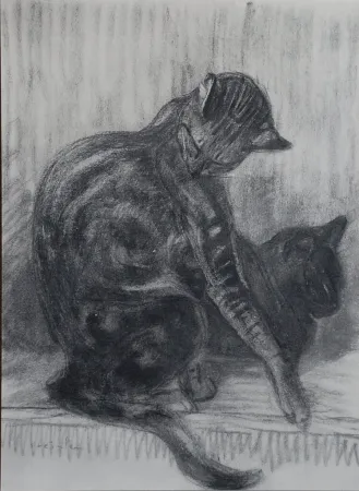 Lithograph Steinlen - Chats et Autres Bêtes