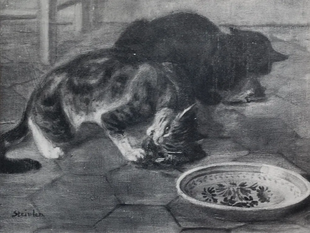 Lithograph Steinlen - Chats et Autres Bêtes