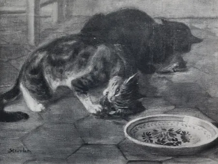Lithograph Steinlen - Chats et Autres Bêtes