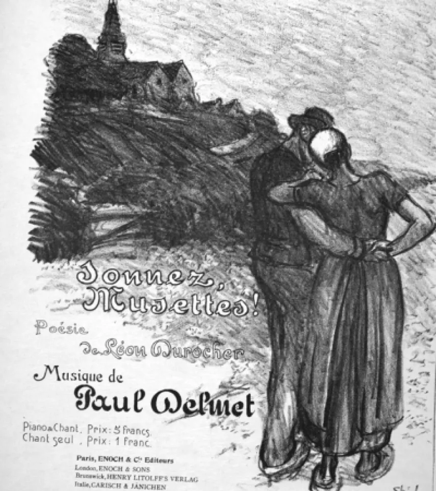 Lithograph Steinlen - Donnez Musettes