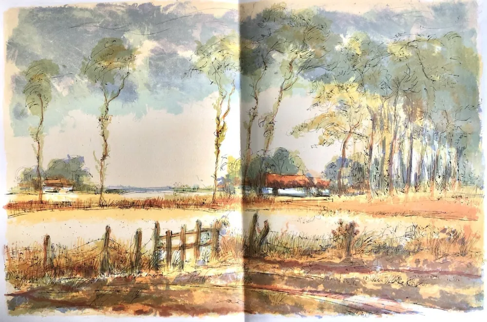 Lithograph Steinlen - Forêt voisine