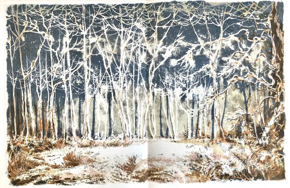 Lithograph Steinlen - Forêt voisine