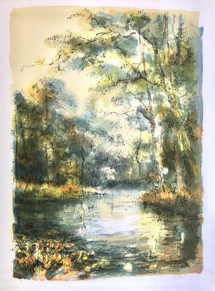 Lithograph Steinlen - Forêt voisine